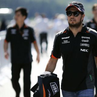 Sergio Pérez completa día productivo en Bélgica