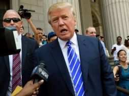Donald Trump sería capaz de financiar su propia campaña independiente si no logra ganar entre los republicanos. AFP / ARCHIVO