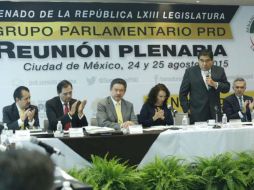 Prevén la elección o ratificación de coordinador parlamentario así como de senadores en Mesa Directiva. TWITTER / @MBarbosaMX