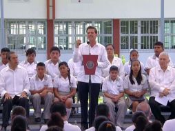 El Presidente deseó éxito y prosperidad a los niños que regresan a las aulas. YOUTUBE / Gobierno de la República