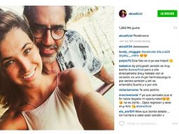 Las dos imágenes de la pareja fueron eliminadas de la cuenta minutos después de publicarse. INSTAGRAM / alexoficial