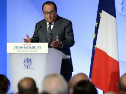 El presidente puntualizó que para Francia el Estado Islámico ''representa el mayor peligro''. EFE / P. Wojazer