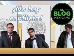 Una curiosa versión de la rueda de prensa donde se exoneró a la pareja presidencial del conflicto de intereses. YOUTUBE / El Blog Mexicano