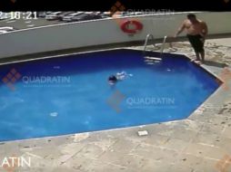 El hecho quedó grabado gracias al sistema de seguridad del hotel. ESPECIAL /  Quadratin Noticias TV