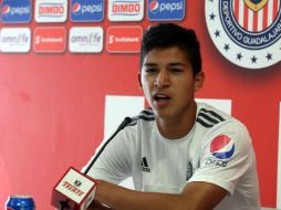 Ángel Saldívar, uno de los jugadores enlistados. Los otros son Cisneros , Fierro, López, Hedgardo Marín, Michael Pérez y Carlos Salcedo EL INFORMADOR / M. Vargas
