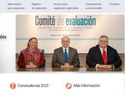 El nuevo funcionario sucederá al comisionado Fernando Borjón por un periodo de nueve años. ESPECIAL / comitedeevaluacion.org.mx