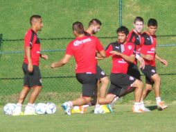 Durante el entrenamiento afinaron detalles para el encuentro con Pachuca este sábado. EL INFORMADOR / J. Robles