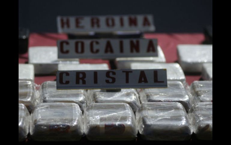 La carga estaba repartida en cinco mochilas y empaquetada por separado. NTX / ARCHIVO