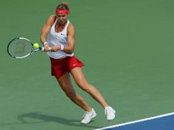 Mientras Kvitova vencía a Wozniacki, su compatriota Lucie Safarov derrotaba a Lesia Tsurenko. AFP / M. Meyer