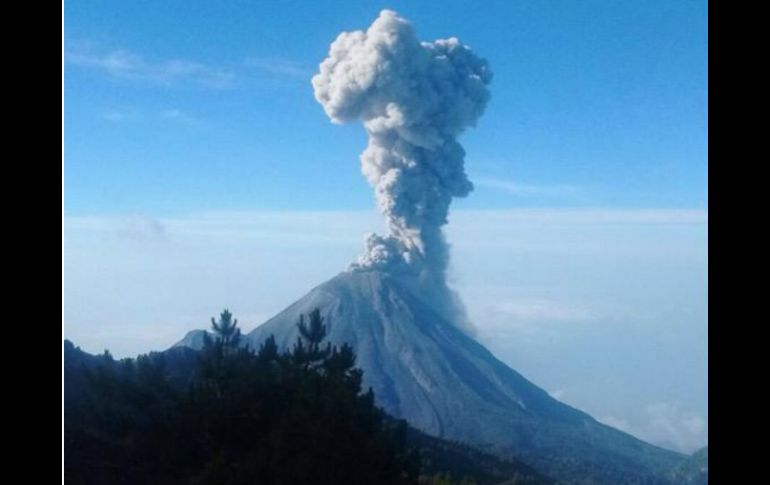 Protección Civil de Jalisco pide a la población estar alerta y evitar actividades al aire libre en caso de caída de ceniza. TWITTER / @PCJalisco