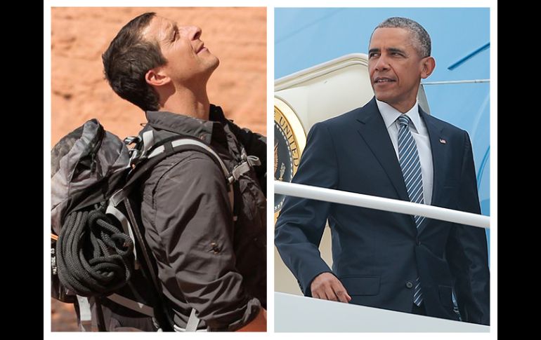 El presidente Barack Obama aparecerá al lado del experto en supervivencia Bear Grylls. ESPECIAL / @NBC / AFP