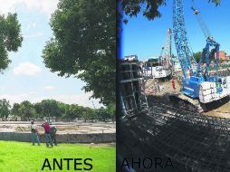 El antes y después de La Normal. El tramo de la Línea 3 en el Municipio de Guadalajara será reforestado con mil 833 árboles. EL INFORMADOR /