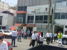 También fueron evacuados diversos inmuebles. TWITTER / @SeguroP_Chiapas