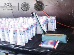 La mercancía asegurada quedó a disposición del agente del Ministerio Público de la Federación. TWITTER / @PGR_mx