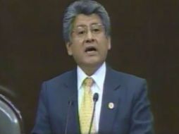 'No caeremos en provocaciones y en violencia', dijo Martínez Neri al dar el posicionamiento de su partido. YOUTUBE / Senado de México