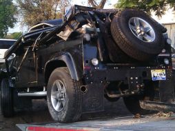 Este es el vehículo en el que Alejandro Fernández presuntamente se accidentó. ESPECIAL /