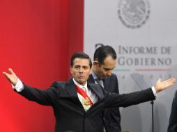 'Le toca al Gobierno apretarse el cinturón', declaró dos veces, pero también anunció la creación de una Secretaría de Cultura. EFE / M. Guzmán