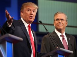 El nuevo intercambio entre Trump y Bush escala la rivalidad política entre los dos precandidatos republicanos a la Casa Blanca. AP / ARCHIVO