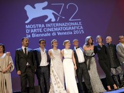 Los miembros del jurado del Festival de Cine de Venecia durante la ceremonia inaugural del festival. EFE / C. Onorati