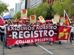 El Partido del Trabajo no tuvo el apoyo de la ciudadanía, pese a protestas. FACEBOOK / PT MEXICO