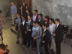 'Los jaliscienses están muy orgullosos de los jóvenes como ustedes', resalta Aristóteles. EL INFORMADOR / V. Arenas