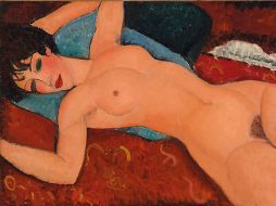 Aseguran que 'Nu couché (Reclining Nude)' es 'el Santo Grial' del trabajo de Amedeo Modigliani. ESPECIAL / www.christies.com/