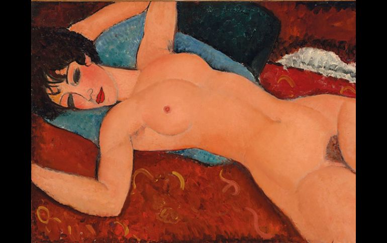 Aseguran que 'Nu couché (Reclining Nude)' es 'el Santo Grial' del trabajo de Amedeo Modigliani. ESPECIAL / www.christies.com/
