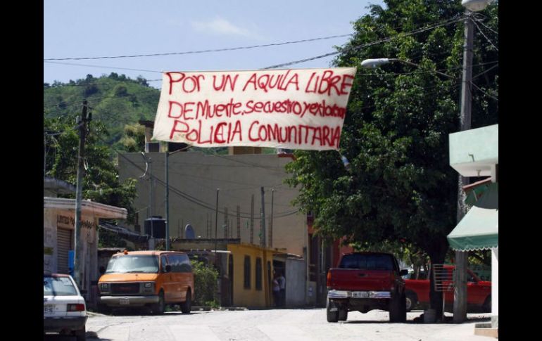 Aquila es uno de los varios municipios que no han accedido al debilitamiento de las fuerzas rurales ni la depuración policial. AFP / ARCHIVO