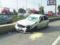 Reportes de las autoridades señalan que el causante viajaba a 100 kilómetros por hora. ESPECIAL /