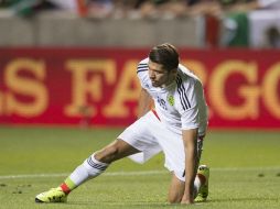 Henry Martin tuvo que abandonar la cancha en el segundo tiempo del juego contra Trinidad y Tobago. MEXSPORT /