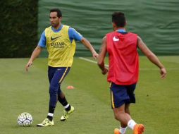 El chileno tuvo que abandonar la víspera la sesión de entrenamiento. TWITTER / @FCBarcelona_es