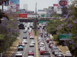Aún quedan por rehabilitarse banquetas y retirarse los pilares que sostienen puentes peatonales en desuso. EL INFORMADOR / ARCHIVO