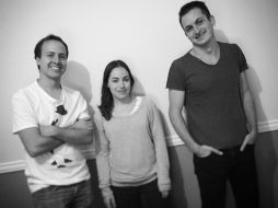 Los socios de Fosforescente. Isaac Cherem (i), Adelle Achar y Salomon Askenazi (d). ESPECIAL / El Incidente