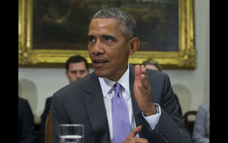 Obama advirtió que usará su derecho a veto en caso de que el Congreso apruebe cualquier legislación para tumbar el acuerdo. EFE / J. Lo Scalzo