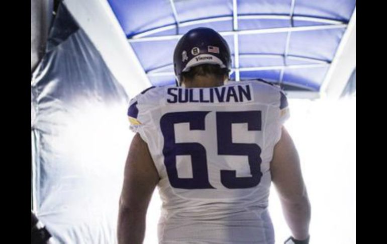 Sullivan lamenta no poder jugar y perderse la primera mitad de la temporada. TWITTER / @Vikings