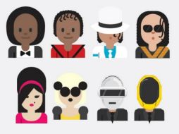 Amy Winehouse, Lady Gaga y Michael Jackson son algunas de las celebridades que ha diseñado el brasileño. ESPECIAL / musicemojis.tumblr.com
