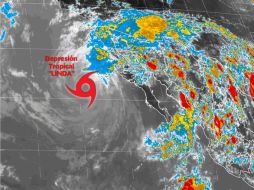 'Linda' arrojó periodos aislados de lluvias moderadas en la isla de Cedros. TWITTER / @conagua_clima
