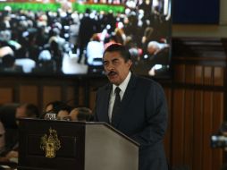 Ramiro Hernández dio un mensaje de casi 50 minutos en su Tercer Informe de Gobierno. EL INFORMADOR / R. Tamayo