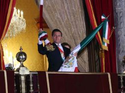 Peña Nieto regresará a su despacho tras tomar la Bandera y dar el Grito de Independencia, como es costumbre. NTX / ARCHIVO