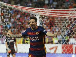Al minuto 77, Lionel Messi anota el segundo gol. AP / P. White