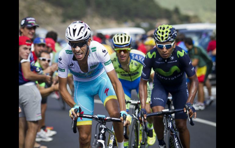 En el recorrido entre Alcalá de Henares y Madrid, final de la Vuelta, se prevé un paseo triunfal para el italiano. AFP / J. Reina