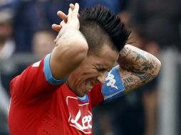 Los napolitanos se vieron dos veces por debajo en el marcador. AP / P. Lazzeroni