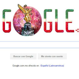 Google dedica su 'doodle' a Independencia de México