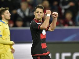 Javier Hernández responde ala confianza de su técnico con un gol. AP / M.Meissner