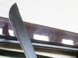 La mujer casi golpea con un machete a uno de los policías. AP / ARCHIVO