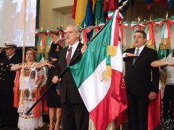 Basáñez Ebergenyi encabezó la celebración de la Independencia de México este 16 de septiembre en Estados Unidos. NTX / ARCHIVO