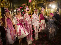 La excentrica diseñadora hizo 'soñar' con tejidos vaporosos y estampados geométricos. AFP / J. Taylor