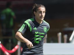 Guardado sigue en reporso para valorar su lesión del tobillo izquierdo. MEXSPORT / J.Martínez