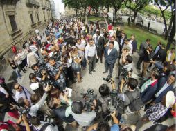 En este ejercicio participan 550 personas. Entre ayer y hoy, en todo el Estado participan mil 300 edificios en el simulacro. TWITTER / @AristotelesSD