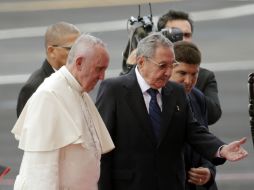 El Papa Francisco a su llegada a La Habana. AP / R. Espinosa